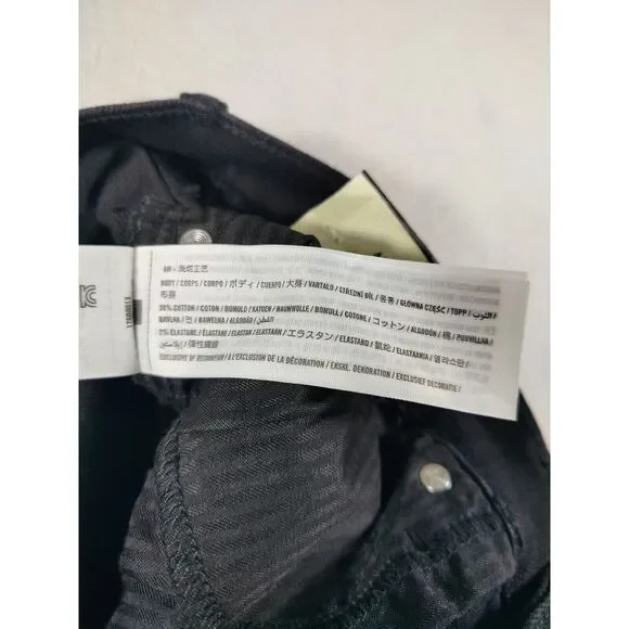 Abercrombie & Fitch Jeans Mens 34 Black‎ Athletic Slim Distressed Slow Fashion